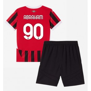 AC Milan Tammy Abraham #90 Domaci Dres za Dječji 2024-25 Kratak Rukavima (+ kratke hlače)